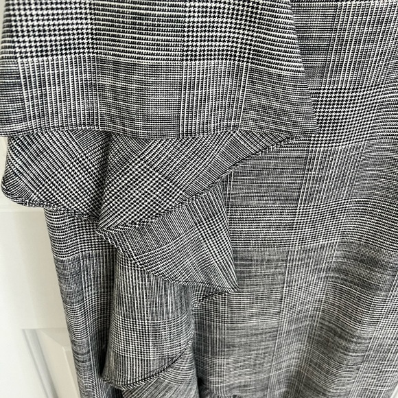 NWT Alice & Olivia BIRCH Houndstooth Sleeveless Formal Maxi Dress - Picture 6 of 14